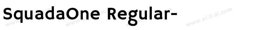 SquadaOne Regular字体转换